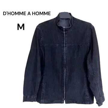 D'HOMME A HOMME 데님 자켓 블랙 남성용 사이즈 M