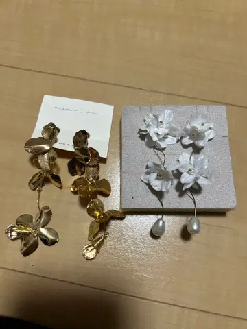 new.n 뉴엔 골드 귀찌 플라워 귀걸이