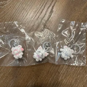 산리오 메지루시 액세서리 푹신푹신 스노우 마이멜로디 쿠로미 시나몬 3점