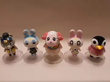 [ 새상품 ] 동물의 숲 피규어 5체 세트 동숲 모동숲