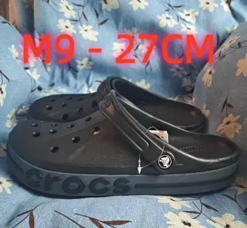 Crocs 샌들 바야밴드 블랙 그레이 M9 27CM A7