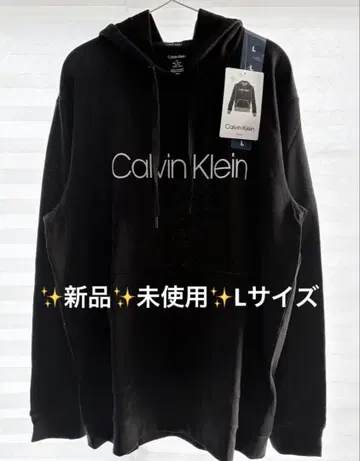 새상품 Calvin klein 캘빈클라인 후드티 블랙 L 사이즈