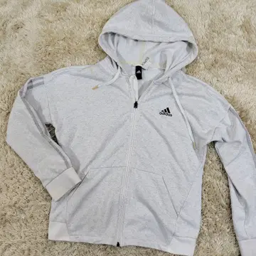 adidas 지퍼 후드티 빅 사이즈 THREE STRIPES