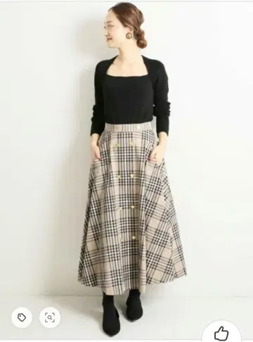 VERMEIL par iena 트라이앵글 데콜테 니트 새상품급