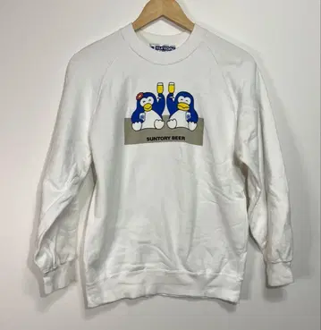 SUNTORY(산토리) 파피푸 펭귄즈 트레이닝복 맨투맨 화이트