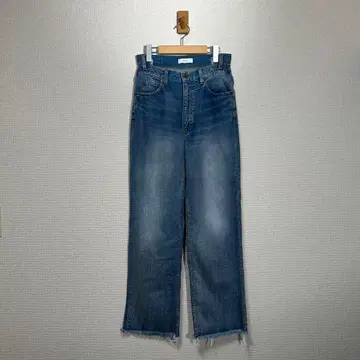 AMERI / 아메리 빈티지 가공 데님 팬츠 컷오프 스트레이트 M