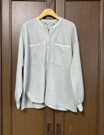 레어 새상품급 tricot 트리코 트리코 백 턱 셔츠