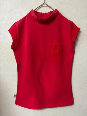 #3733 미카노 슬리브리스 빨간색 상의 F