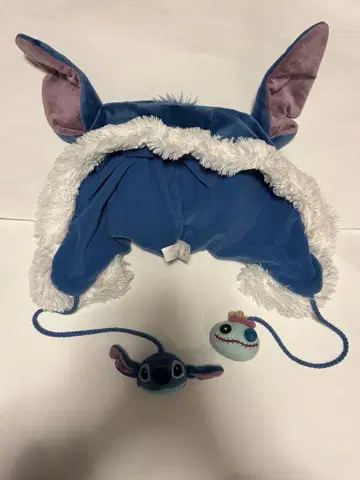 디즈니 스티치 팬캡 어깨 승차 봉제 인형 냅색 세트