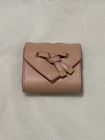 VIS 하트컷 미니 지갑 핑크