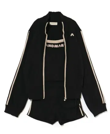 ANDMARY Zoe 풀 집업 세트 블랙