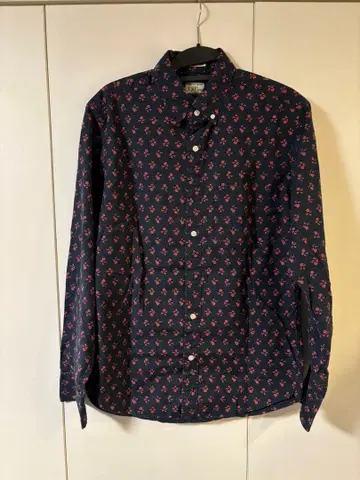 J.Crew 네이비 꽃무늬 긴팔 셔츠 S