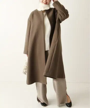 JOURNAL STANDARD 저널 스탠다드 멜톤 플레어 코트