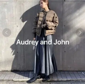 [ 새상품급 ] Audrey and John Wad 노카라 숏 다운