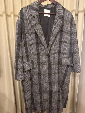 CLANE 체크 무늬 코트 사이즈 1