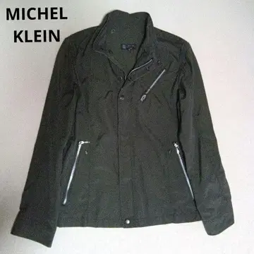 MICHEL KLEIN 남성용 밀리터리 자켓 카키 M 클리닝 완료