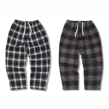 Yuan Relax Tuck Pants 'Check Flannel'