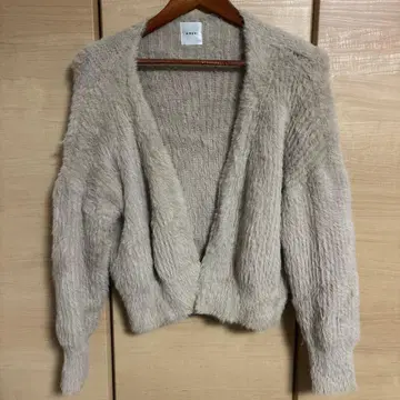 아메리 베이지 가디건 긴팔