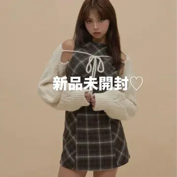 andmary 아 드 마리 Mimi 체크 세트 미니 드레스