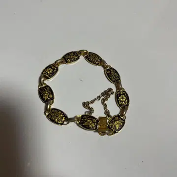 빈티지 팔찌 골드 블랙