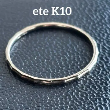 ete K10 실버 컷 반지 16호