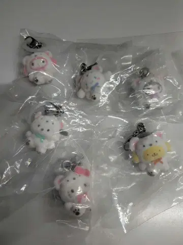 산리오 메지루시 액세서리 복슬복슬 스노우 컴프 세트