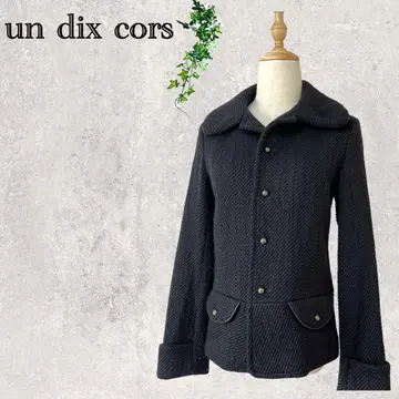 1117 트위드 코트 자켓 캐주얼 코트 블랙 코트