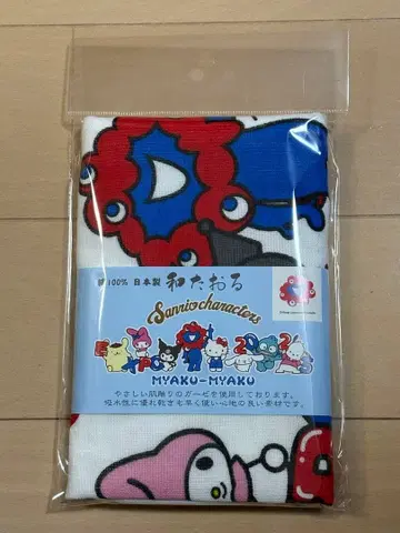 산리오 캐릭터즈 미야쿠미야쿠 화타월 면100% EXPO2025