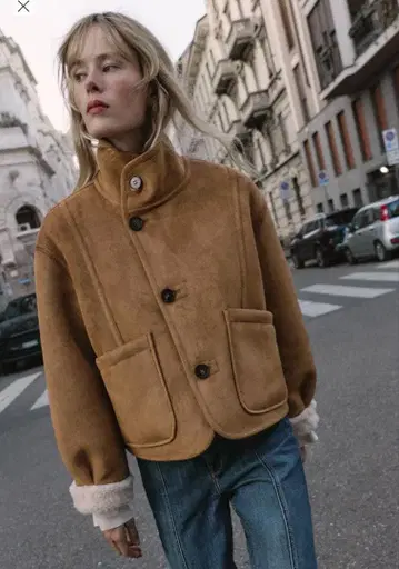 택 포함 새상품 ZARA 리버서블 더블 페이스 자켓 S