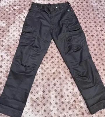 카고 팬츠 블랙 멀티 포켓