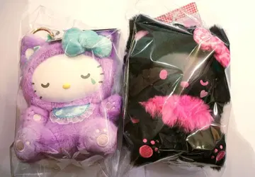 키티 파인 페이스 캣 키링 2개 세트