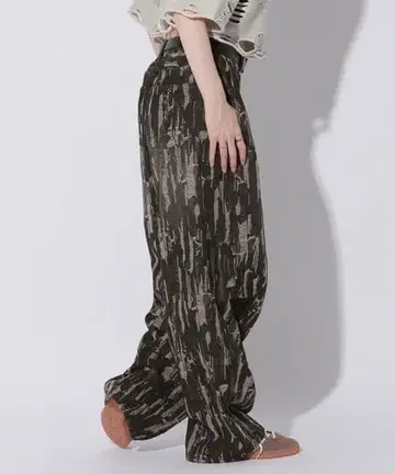 [ Anui ] 데미지 자카드 데님