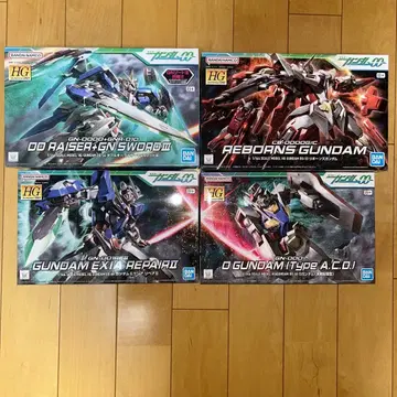 HG 건담 프라모델 4개 세트