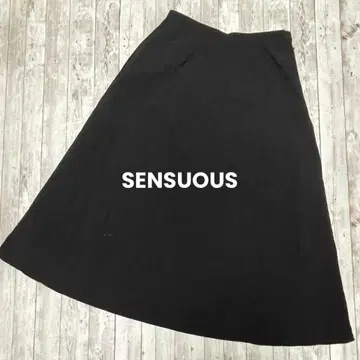 새상품급 SENSUOUS 센슈어스 플레어 스커트 합성섬유 바스락 소재