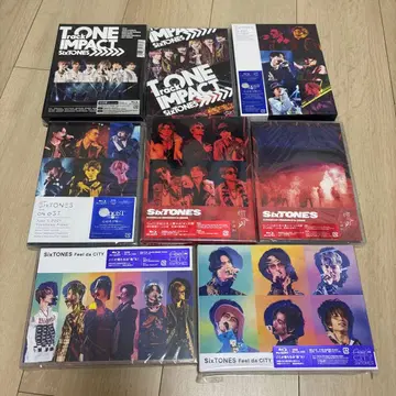 SixTONES 라이브 Blu-Ray 원반 8개 세트 미개봉 새상품 포함