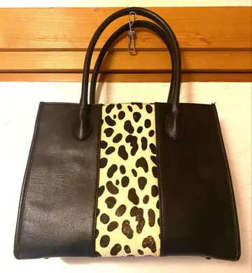 다이애나 레오파드 토트백 인조 가죽