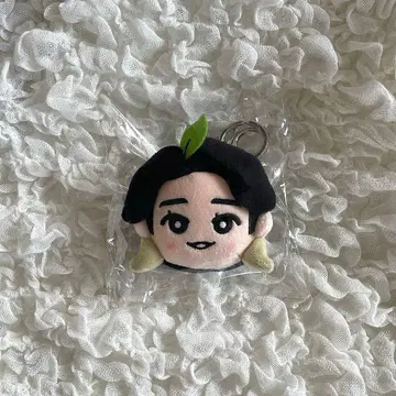 한국 한정판 오모리 모토키 봉제 인형 키링 미세스 그린 애플