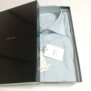 미사용 보관품 FRAY 151/2 포플린/OXFORD/1185 파랑 셔츠