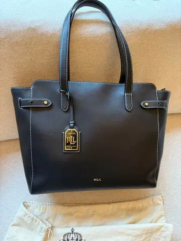 랄프 로렌 숄더백 토트백 수납 가방 포함 블랙