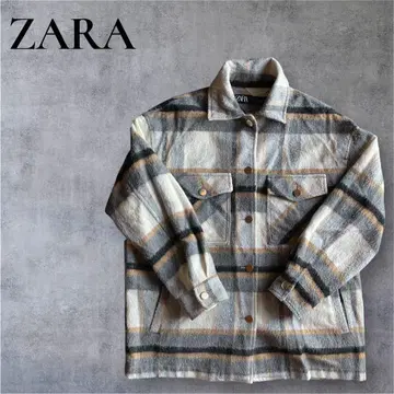 ZARA 체크 무늬 자켓 여성용 EUR S