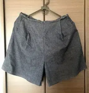 울 혼방 그레이 숏팬츠