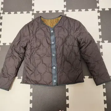 자유구 리버서블 보아 자켓 브라운 L