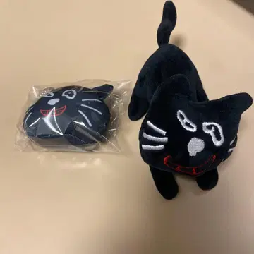 신 키요 고양이 봉제 인형 쫀득 비즈 쿠션 키링