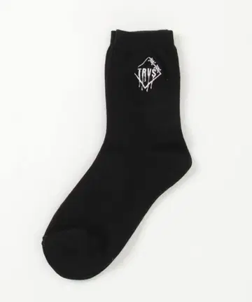 TRVSS 로고 블랙 크루 삭스