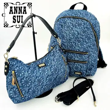 ANNA SUI 꽃무늬 데이지 2세트 백팩 원 숄더백