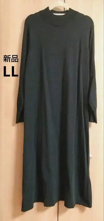 새상품 니트 원피스 LL XL 블랙 롱 원피스 스탠드 카라