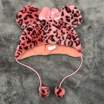 미니 마우스 레오파드 무늬 팬캡 디즈니