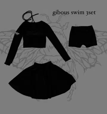 BEE BUTTERFLY RIBBON SWIMWEAR 3SET