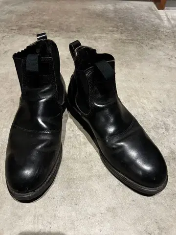 미군 실물 USN US NAVY 사이드 고어 부츠 천연 가죽
