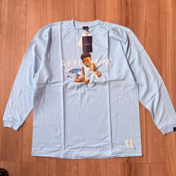 APPLEBUM 노스캐롤라이나 보이 긴팔 T셔츠 블루 XL 사이즈